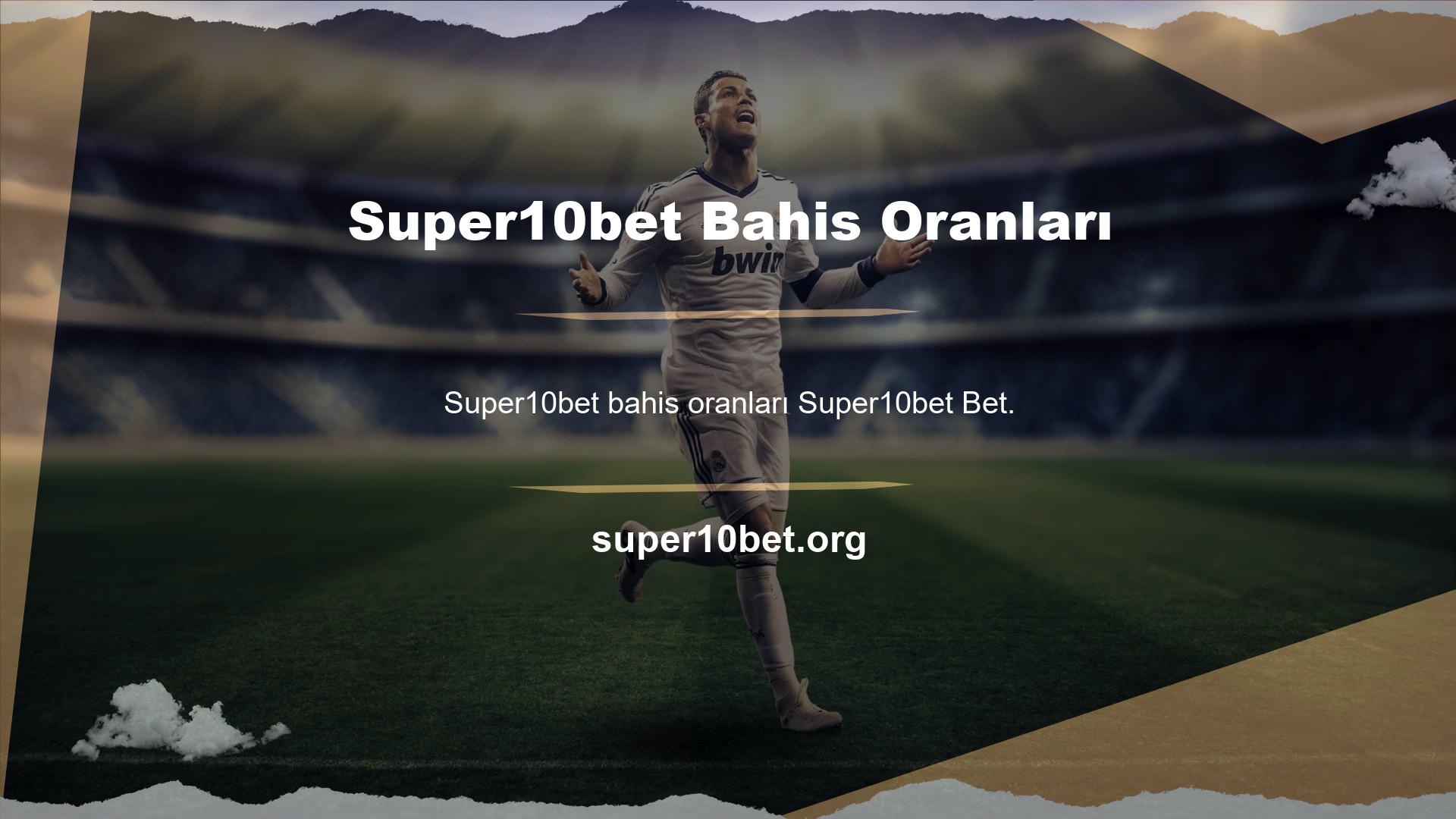 Super10bet bahislerinin bahis oranı çok yüksek olduğundan, bu siteleri kullanarak kazançlarınızı artırmaya başlayabilirsiniz